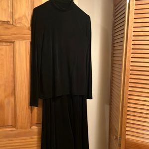 Chico’s Womens Travelers Slinky Jersey Knit Outfit Set 0 Black